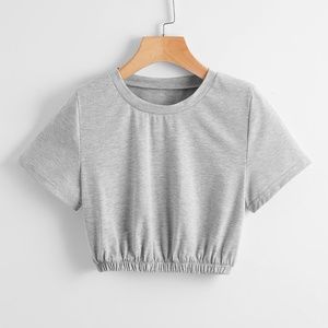 Solid crop top